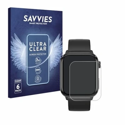 Abbildung von Savvies 6 Stück Schutzfolie für ICE Watch smart 2.0 1.96&quot; Displayschutz Folie Ultra Transparent