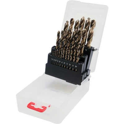 Abbildung von YATO YT 41605 Metallspiralbohrer Satz 1, 1.5, 2, 2.5, 3, 3.5, 4, 4.5, 5, 5.5, 6, 6.5, 7, 7.5, 8, 8.5, 9, 9.5, 10, 10.5, 11, 11.5, 12, 12.5, 13 1 25