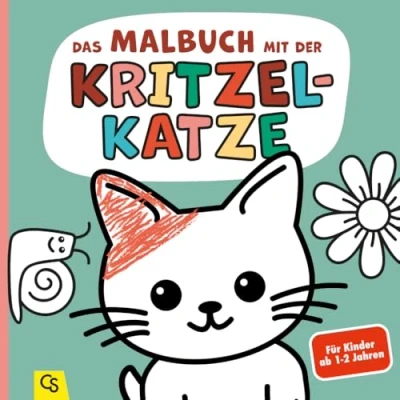 Abbildung von Das Malbuch mit der Kritzel Katze: Kritzelbuch für Kleinkinder ab 1 2 Jahren Große Motive zum Ausmalen Zur Förderung Motorik und Kreativität