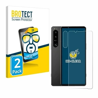 Abbildung von BROTECT (2 Stück Schutzfolie für Sony Xperia 1 IV (Display+Kamera) Displayschutz Folie Ultra Klar
