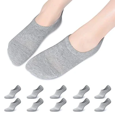 Abbildung von Falechay Füsslinge Sneaker Socken Damen No Show Snickers Herren Söcklinge Unisex Grau 47 50