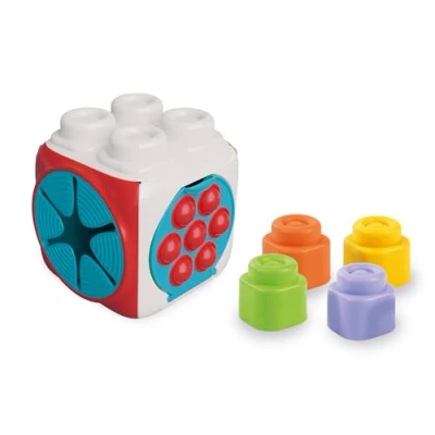 Abbildung von Clementoni® Konstruktions Spielset Clemmy, Sensorischer Würfel, Made in Europe, FSC® schützt Wald weltweit