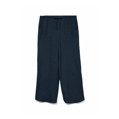 Abbildung von VERO MODA Damen Vmmelaney Hw Loose Pant WVN Ga Noos, Navy Blazer, S