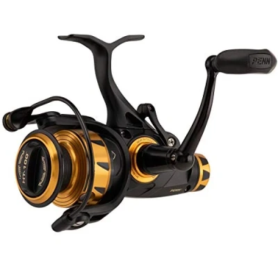 Abbildung von PENN Spinfisher VI Spinnrollen, Live Liner, Long Cast Freilaufrollen, Black Gold, 8500
