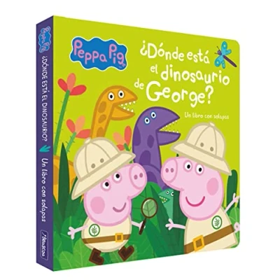 Abbildung von Peppa Pig. libro de cartón con solapas ¿Dónde está el dinosaurio George?: Un