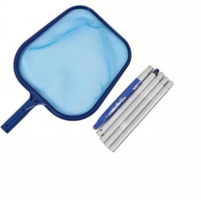 Abbildung von Flearitzo Kescher Teich Algenkescher 160 cm lang mit Teleskopstange Pool Feinmaschiges Nylon Netz Geeignet für Algen Bestway Kinderplanschbecken