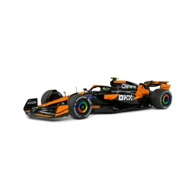 Abbildung von Solido 1:18 Modellauto McLaren F1 Team MCL38 Lando Norris Miami GP 2024 Formel 1 Rennwagen