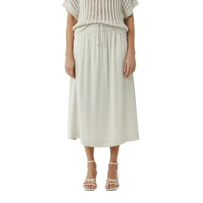 Abbildung von comma Alinienrock, Damen, Größe: 32, Helles beige