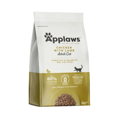 Abbildung von 2 kg Applaws Adult Katzenfutter mit Huhn und Lamm