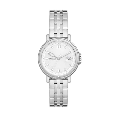Abbildung von Skagen Signatur Lille Sport Uhr silvercoloured, Damen, Größe: One Size, Silver coloured