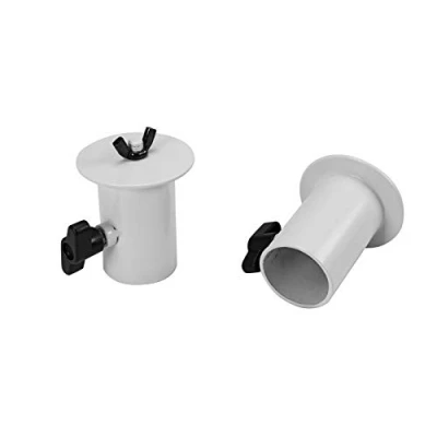Abbildung von OMNITRONIC BOB 4 Stativhülse weiß 2 Stück Adapter mit für 35 mm Rohre auf M10 Gewinde
