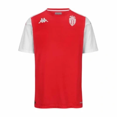 Abbildung von Kappa Gara AS Monaco Training Staff FußballTrikot, Herren, Größe: Large, Red bahia/white