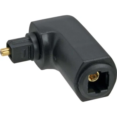 Abbildung von InLine 89900B OPTO Audio Adapter, Toslink Buchse / Stecker, 90 gewinkelt