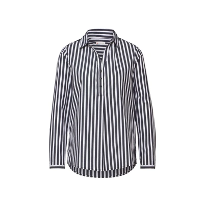 Abbildung von Street ONE Gestreifte Businessbluse Bluse, Damen, Größe: 34, Schwarz