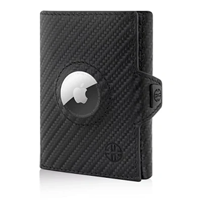 Abbildung von Trusador Geldbörse &#039;Verona&#039; Leder Wallet mit AirTag und Münzfach (Handarbeit, Handmade in Europe), Vollnarbenleder, Herren &amp; Damen