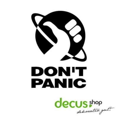 Abbildung von Don&#039;t Panic Per Anhalter durch die Galaxis Hitchhiker&#039;s Guide // Sticker OEM JDM Style Aufkleber