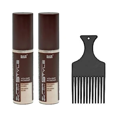 Abbildung von HAIR HAUS Super Brilliant Style Volume Powder 11gr Volumenpuder 2er Pack mit Fingerstyler