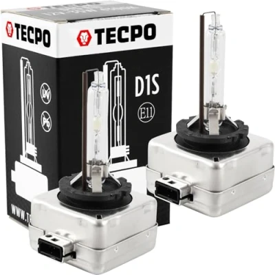 Abbildung von TECPO 2X D1S Xenon Brenner Premium 12V 35W 4300K KALTWEIß Scheinwerfer Lampe FERNLICHT ABBLENDLICHT PK32d 2 E11 MIT STEUERGERÄT