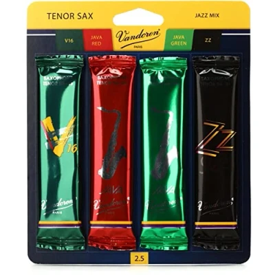 Abbildung von Vandoren SRMIXT2 Blatt für Tenorsaxophon Jazz (Stärke 2) inkl. je 1 ZZ, V16, JAVA und Strength 2.5