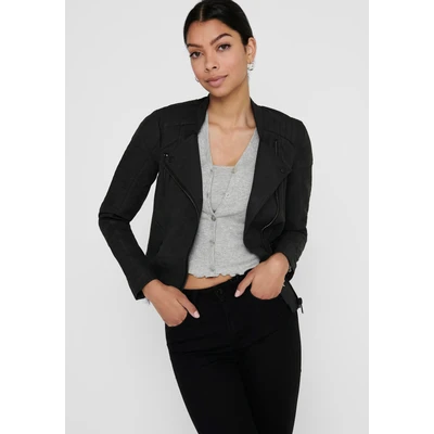 Abbildung von ONLY Damen ONLAVA Faux Leather Biker OTW NOOS 15102997, Black, 44