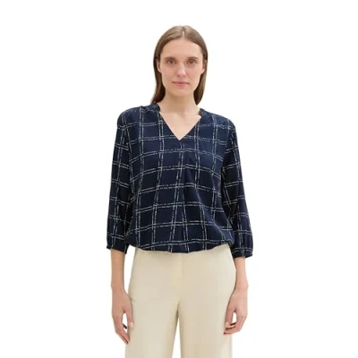 Abbildung von TOM TAILOR Langarmbluse mit Livaeco by Birla Cellulose(TM)