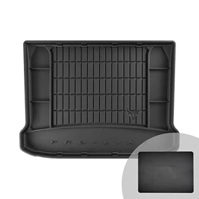 Abbildung von FROGUM ProLine 3D Gummimatte Exklusive Auto Kofferraummatte Kofferraumwanne für Mazda 3 IV ab 2019 Bequemer Organiser Die höchsten Kanten