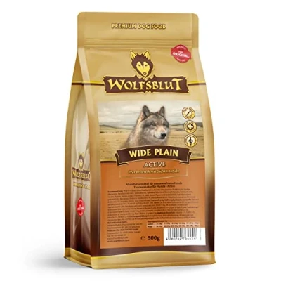 Abbildung von Wolfsblut Wide Plain Active 500 g Pferd Trockenfutter Hundefutter Getreidefrei