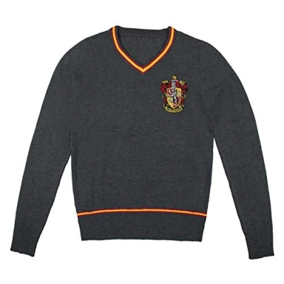 Abbildung von Cinereplicas Harry Potter Hogwarts V Ausschnitt Pullover Erwachsene &amp; Kinder Offizielle Lizenz L Gryffindor
