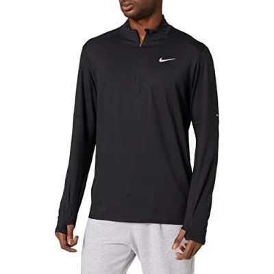 Abbildung von Nike Performance Langarmshirt, Herren, Größe: XL, Black/silver
