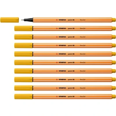 Abbildung von Fineliner STABILO point 88 10er Pack curry