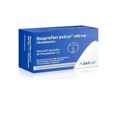 Abbildung von Ibuprofen Axicur 400 mg akut Filmtablett 50 St