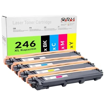 Abbildung von OBV TN 242 / 246 4X kompatibler Toner als Ersatz für Brother 242BK 246M 246Y 246C MFC 9142CDN 9332CDW 9342CDW HL 3142CW 3152CDW 3172CDW DCP 9022CDW
