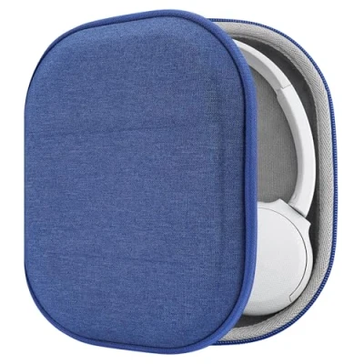 Abbildung von Geekria Tasche Kopfhörer für Sony WH CH510, CH500, XB900N, 1000XM3, 1000XM2, MDR 1000X, Hard Tragetasche, Schutztasche Headset Case (Blau)