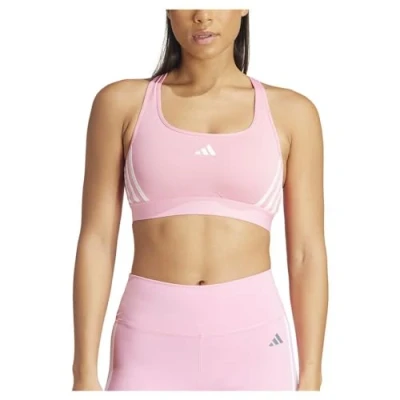 Abbildung von adidas Performance Sportbh mit mittlerer Stützkraft, Damen, Größe: SxC D, Bliss pink/white