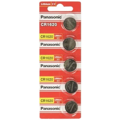 Abbildung von Panasonic CR1620 Lithium Batterie, 3 V, 5 Stück pro Packung