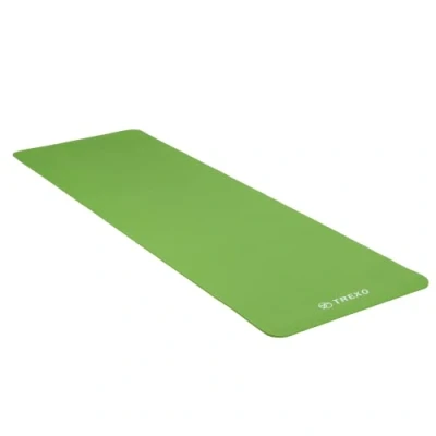 Abbildung von TREXO Yogamatten, Weich TPE Schaum, 183 x 61 cm, 6 mm stark, grün, für Indoor Club Pilates, Stretch Training, Gymnastik YM T01Z