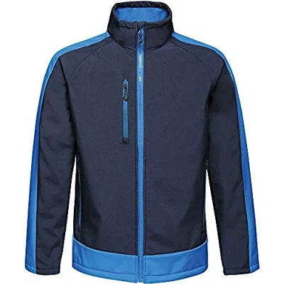 Abbildung von Regatta TRA618 5WV40 Professionelle Kontrast Wasserabweisende 3 lagige Membran Softshelljacke, Nvy/NewRoyal, XS