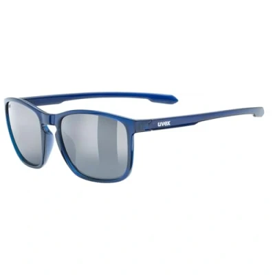 Abbildung von Uvex LGL 52 Sportbrille für Damen und Herren starker Schutz vor Sonnenstrahlung mirror transparent blau/rauch grau one size