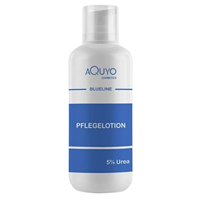 Abbildung von Blueline 5% Urea Creme Lotion, Körperlotion für trockene Haut, Feuchtigkeitslotion bei empfindlicher Neurodermitis, Juckreiz oder Psoriasis, Bodylotion zur Hautpflege (500ml)