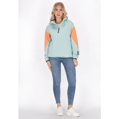 Abbildung von Schmuddelwedda Leichte Jacke, Damen, Größe: 34, Pastellmint colorblock