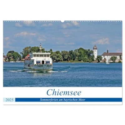 Abbildung von Chiemsee Sommerferien am bayrischen Meer (Wandkalender 2025 DIN A2 quer), CALVENDO Monatskalender