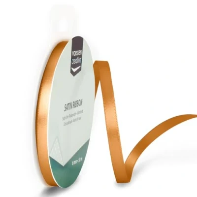 Abbildung von Vaessen Creative Satinband 6mmx10m Bronze