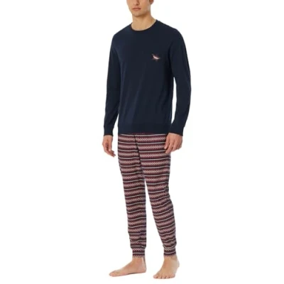 Abbildung von Schiesser SET Nachtwäsche Set, Herren, Größe: 50, Blau rot