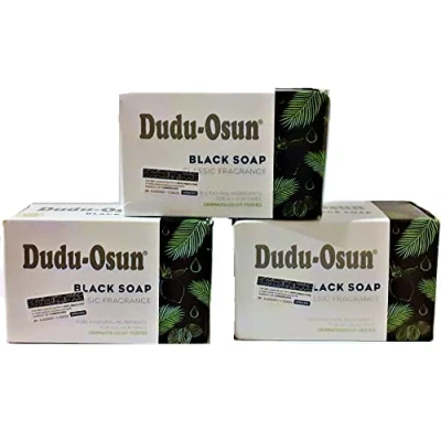 Abbildung von Dudu Osun Schwarze Seife aus Afrika (3 x 150 g)