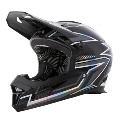 Abbildung von O&#039;NEAL Mountainbike Helm MTB Downhill Robustes ABS, Ventilationsöffnungen für Luftstrom &amp; Kühlung, ABS Außenschale Fury Helmet Rapid Erwachsene Schwarz Größe S