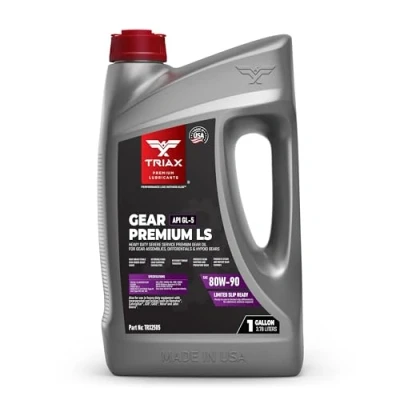 Abbildung von TRIAX HD Gear Premium LS 80W 90 GL 5 Limited Slip Bereitschaft, Schaltgetriebe, Hypoidgetriebe, Differentiale, NATO Militärisch geprüft, breite OEM Spezifikation (1 Gallon)