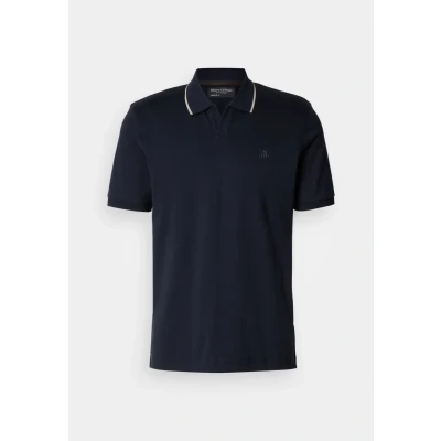 Abbildung von Marc O&#039;Polo Short Sleeve CAMP Collar Poloshirt, Herren, Größe: XL, Dark navy