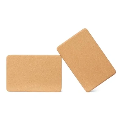 Abbildung von Amazon Basics Naturkork Yogablock, 23 x 15 8 cm, 2er Set
