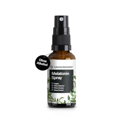 Abbildung von Melatonin Spray Neutral 0,5 mg pro Tagesdosis mit Vitamin B1 und B6 30 ml, vegan, in Deutschland produziert ml