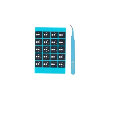 Abbildung von Ranked Premium Schalter Pads Kit für DIY Benutzerdefinierte Mechanische Tastatur Poron Schaum 0.5mm dick (Poron 240 STK + 2 Pinzetten)